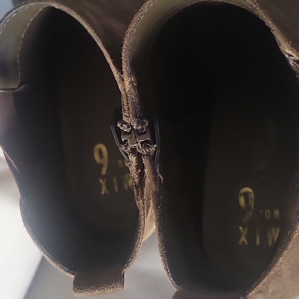 Mix No 6 SUEDE FEEL VINCEE WESTERN STYLE BOOTIES - Picture 5 of 8